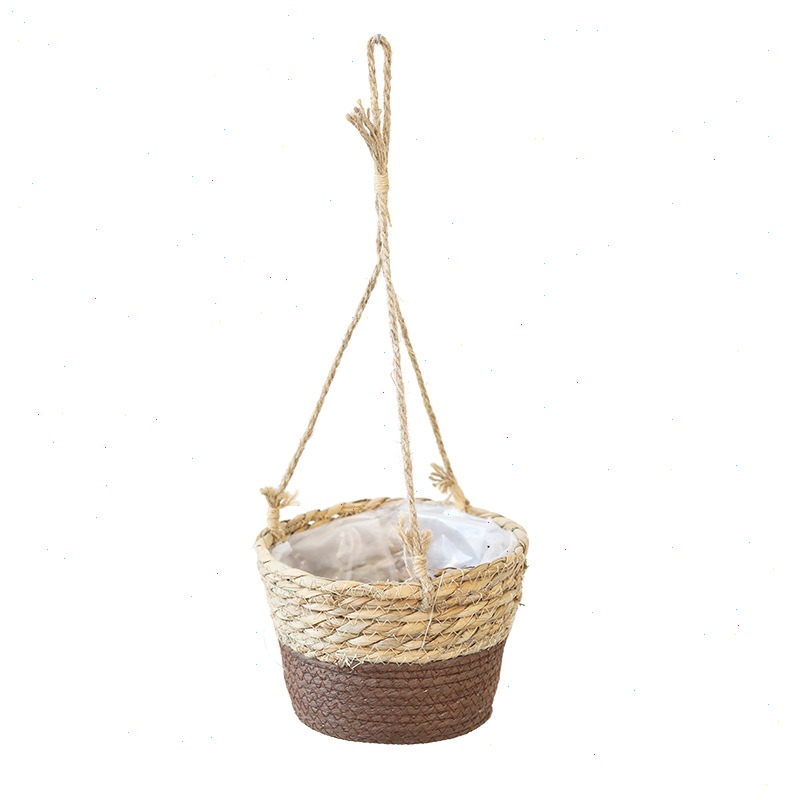 Straw Hanging Basket Flower Po - đánh giá và giá Spider Plant Hanging